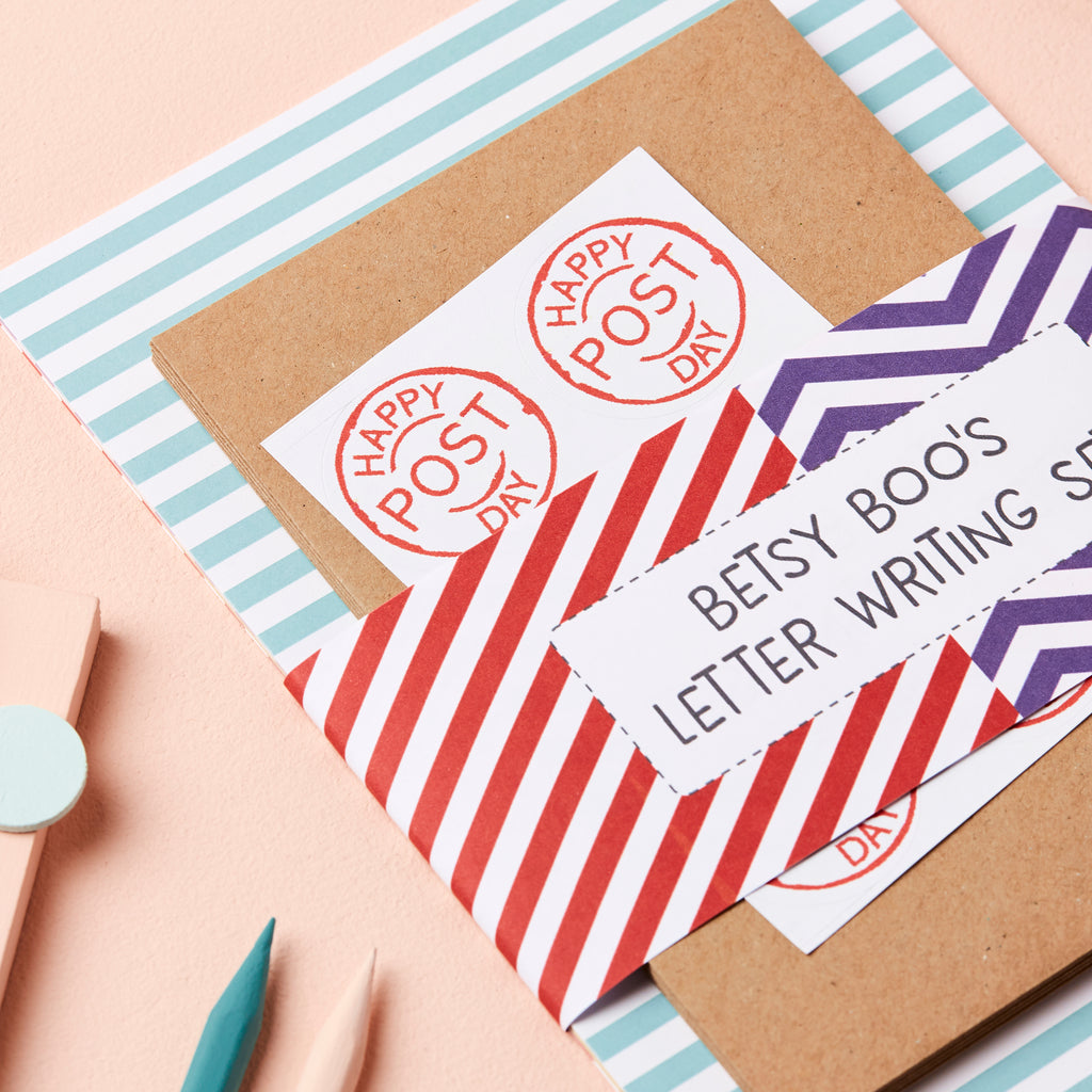 Graphic Letter Writing Set (option to personalise)