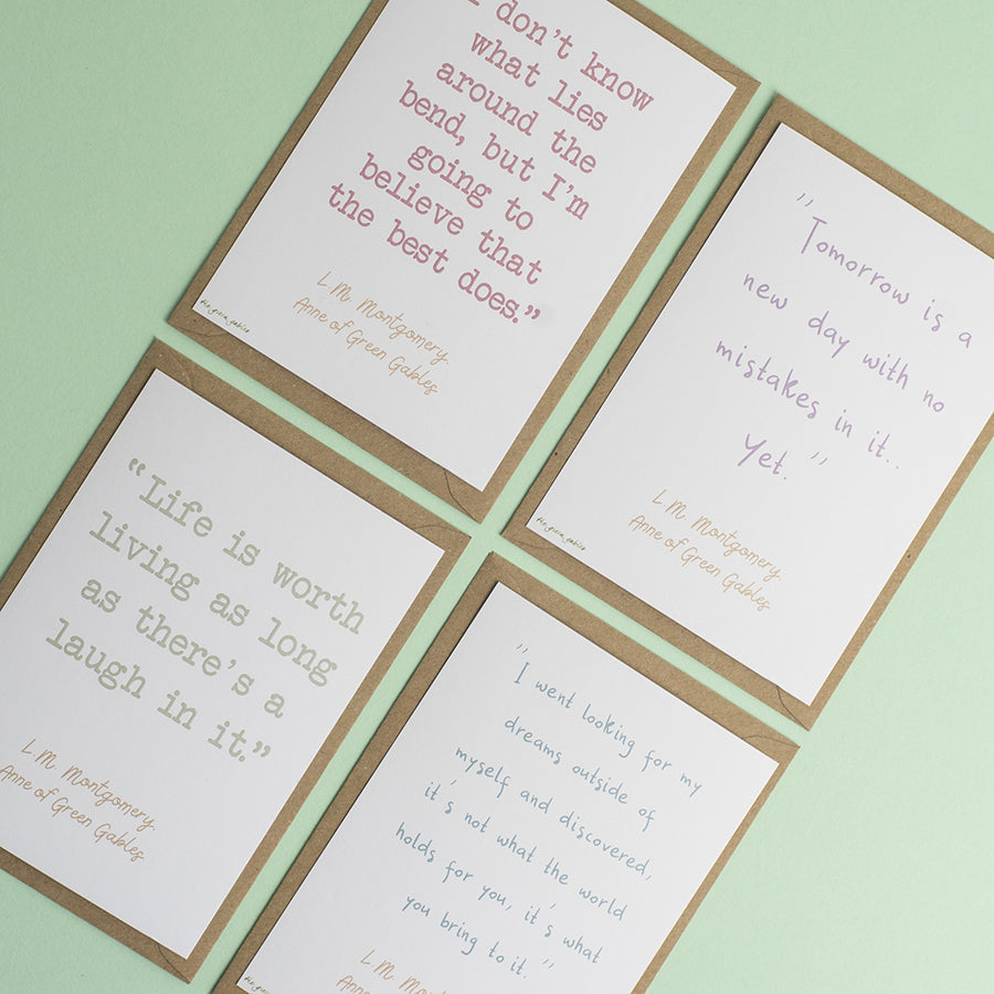 Anne of Green Gables Quotes Postcard Set