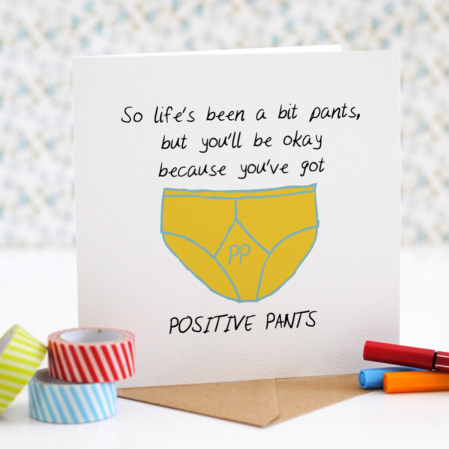 Positive Pants Thinking Of You Card