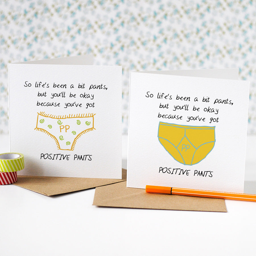 Positive Pants Thinking Of You Card