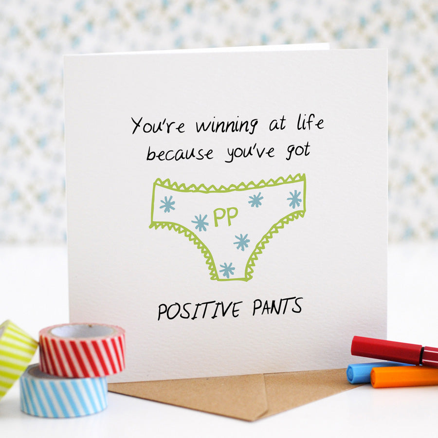 Positive Pants Congratulations Card