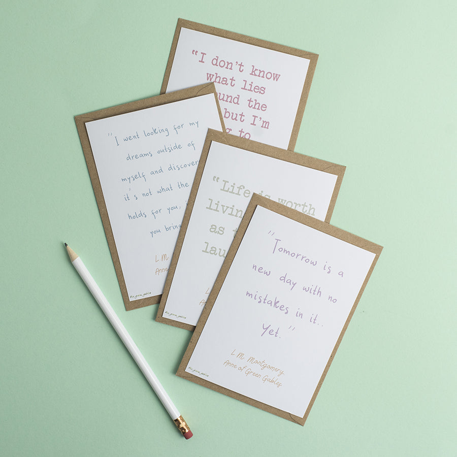 Anne of Green Gables Quotes Postcard Set