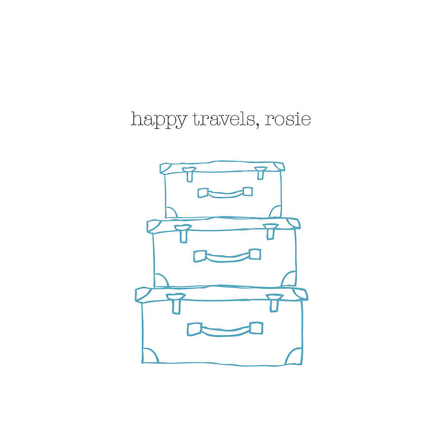 Happy Travels Card (option to personalise)
