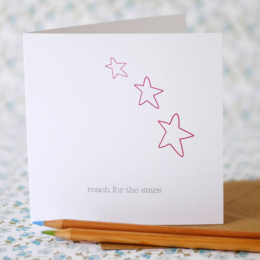 Reach for the Stars Card (option to personalise)