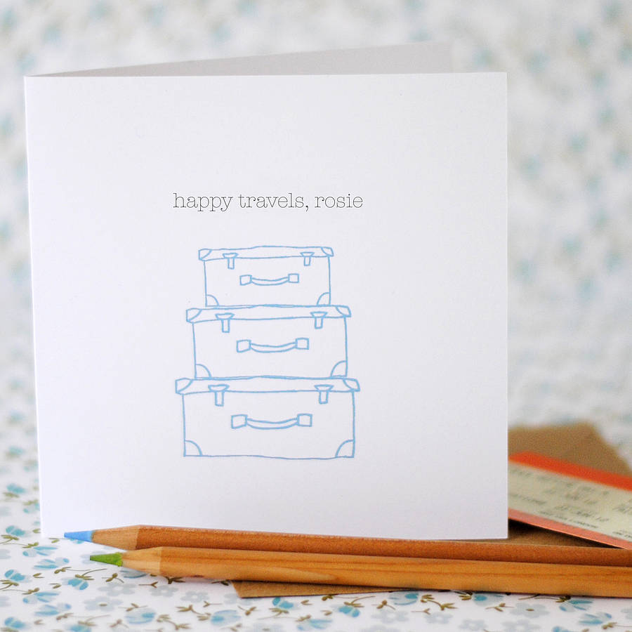 Happy Travels Card (option to personalise)